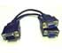 VGA Splitter cable (1xDSUB-15 to 2x DSUB-15)